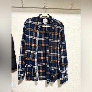 Plaid flannel button down for men or women!